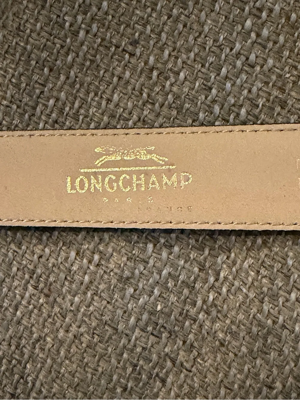 EUC - Longchamp Vintage Navy Leather Belt with Silver Buckle